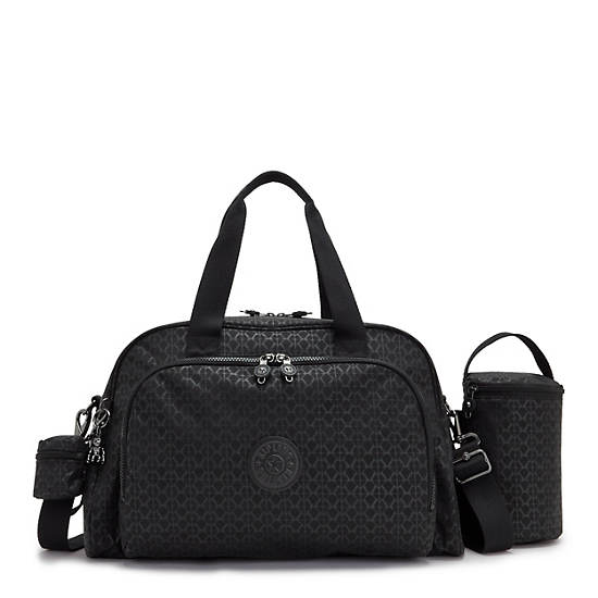 Kipling Camama Printed Diaper Bag Táska Fekete | HU 1250CT